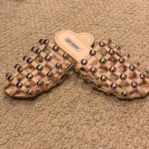 Studded, cage sandals!  Worn 1x!